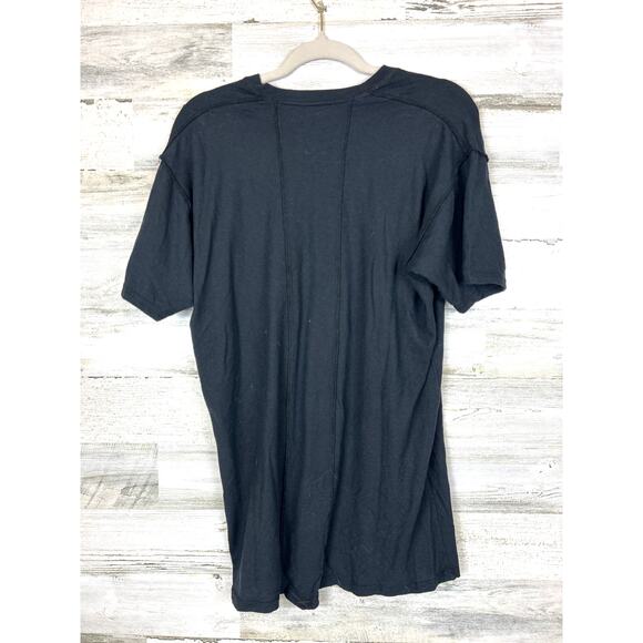 Indie Peace Men’s XL Black Graphic Handmade Organic Short Sleeve T-Shirt NEW - Picture 2 of 6